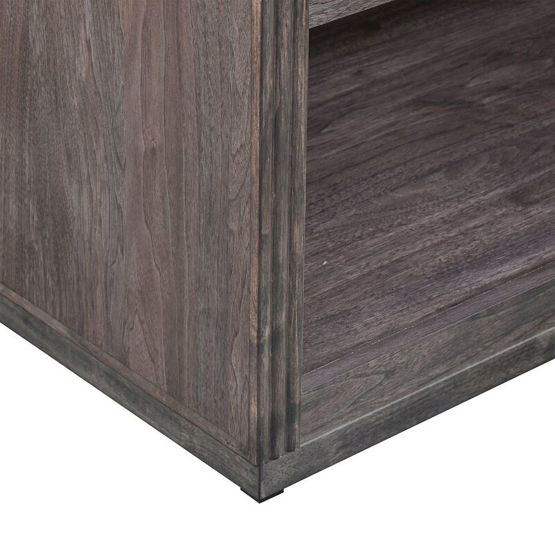 Liberty Furniture Modern Edge Cocktail Table for Living Room with Casters - Caffe Brown image number 6