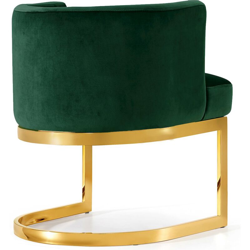 Meridian Furniture Gianna Green Velvet Dining Chair
