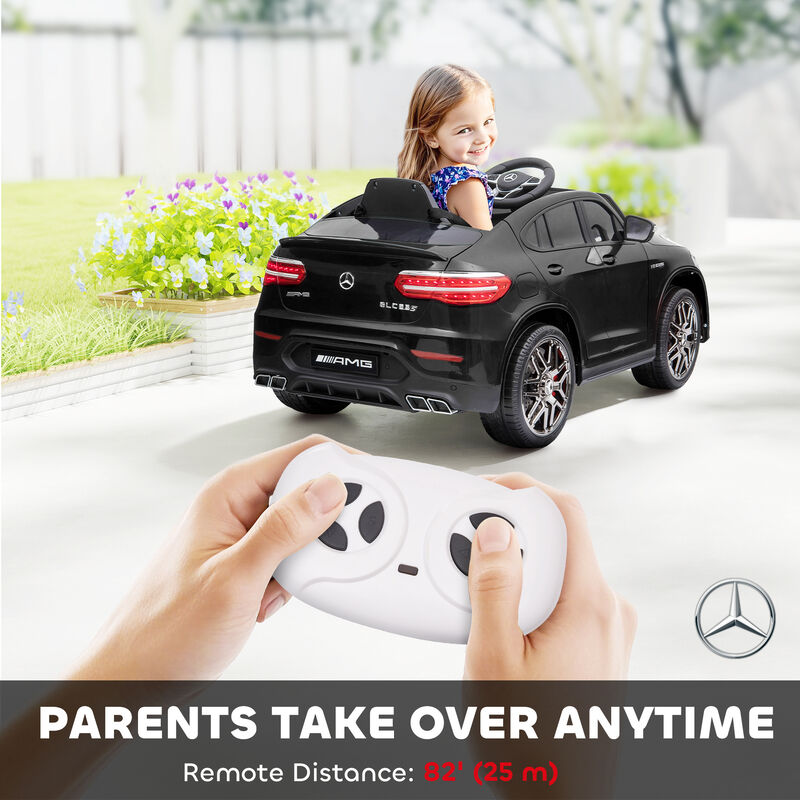 BreeBe 12V Toddler Ride On Car with Remote Control, Mercedes Benz AMG GLC63S Coupe, Electric Car with 2 Speed, MP3 Player, Light, Horn, Songs, Suspension image number 5