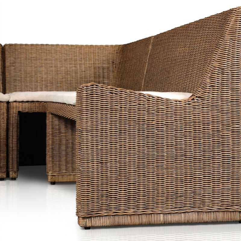 Senna 144" Left Arm Facing Dining Banquette