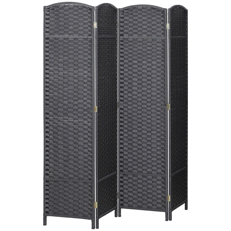 Hivvago Freestanding 4-Panel Privacy Screen for Bedrooms and Offices image number 0