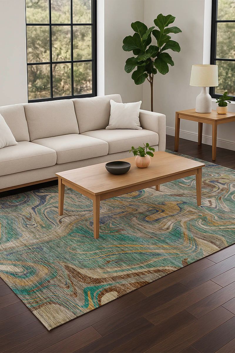 Nexus NX6 Teal 9' x 12' Rug image number 1