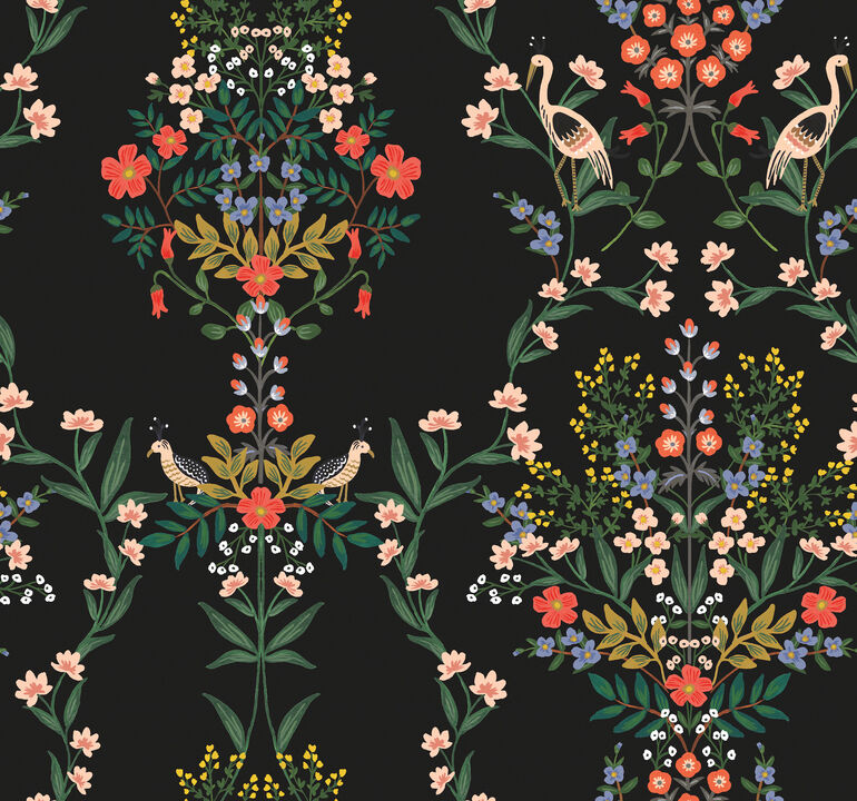 Luxembourg Black Peel & Stick Wallpaper