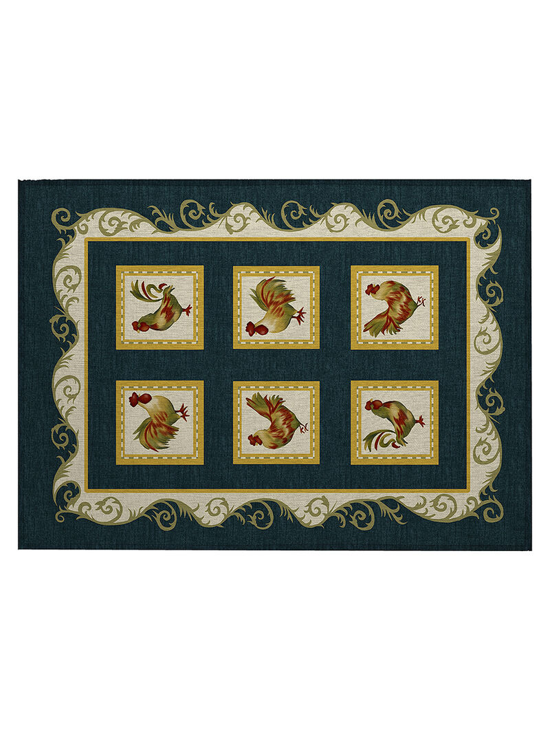 Kendall KE4 Black 20" x 30" Rug