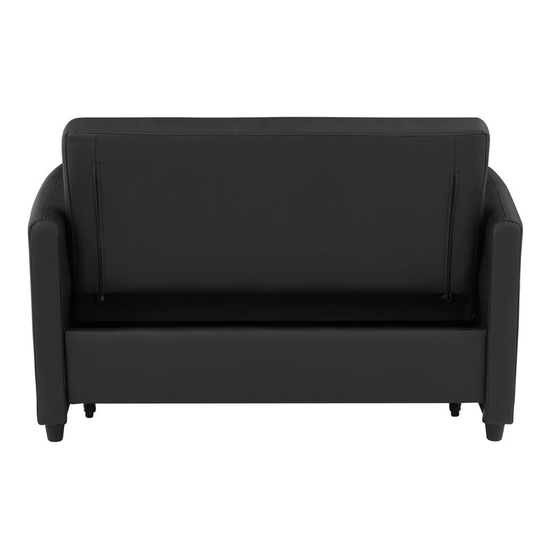 Merax Convertible PU Loveseat Sleeper Sofa Bed