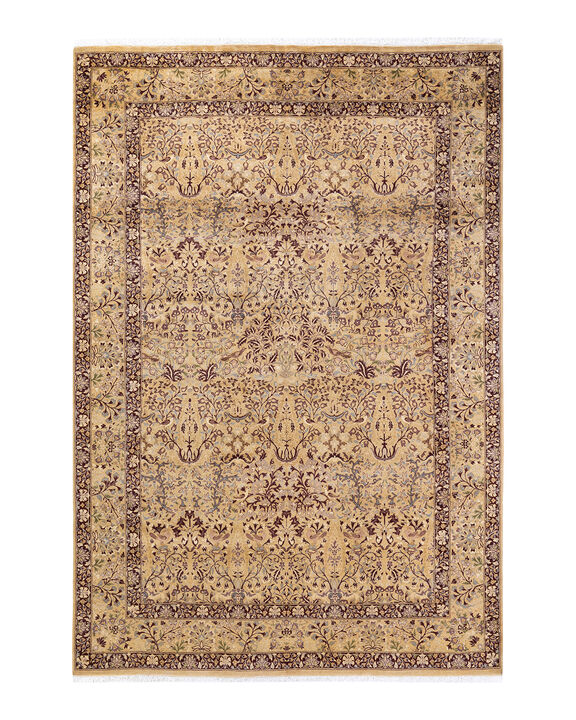 Mogul, One-of-a-Kind Hand-Knotted Area Rug  - Yellow, 6' 0" x 8' 8"