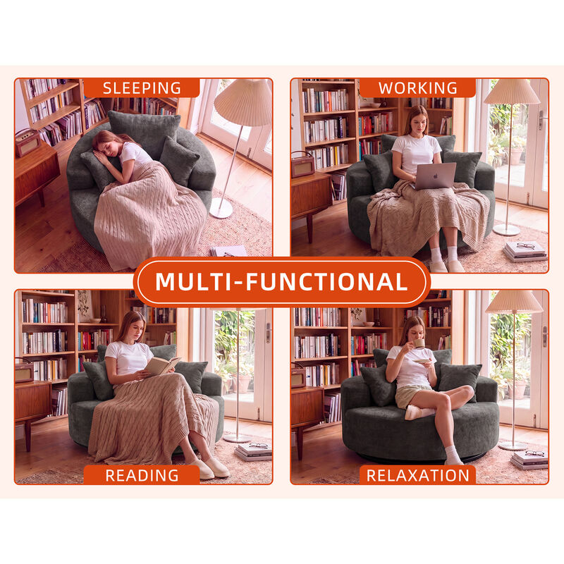 Tifble 360&deg; Rotating Sofa Chair image number 2