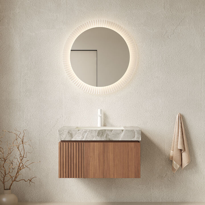Slasal Bathroom Vanity&Sink Storage Cabinet
