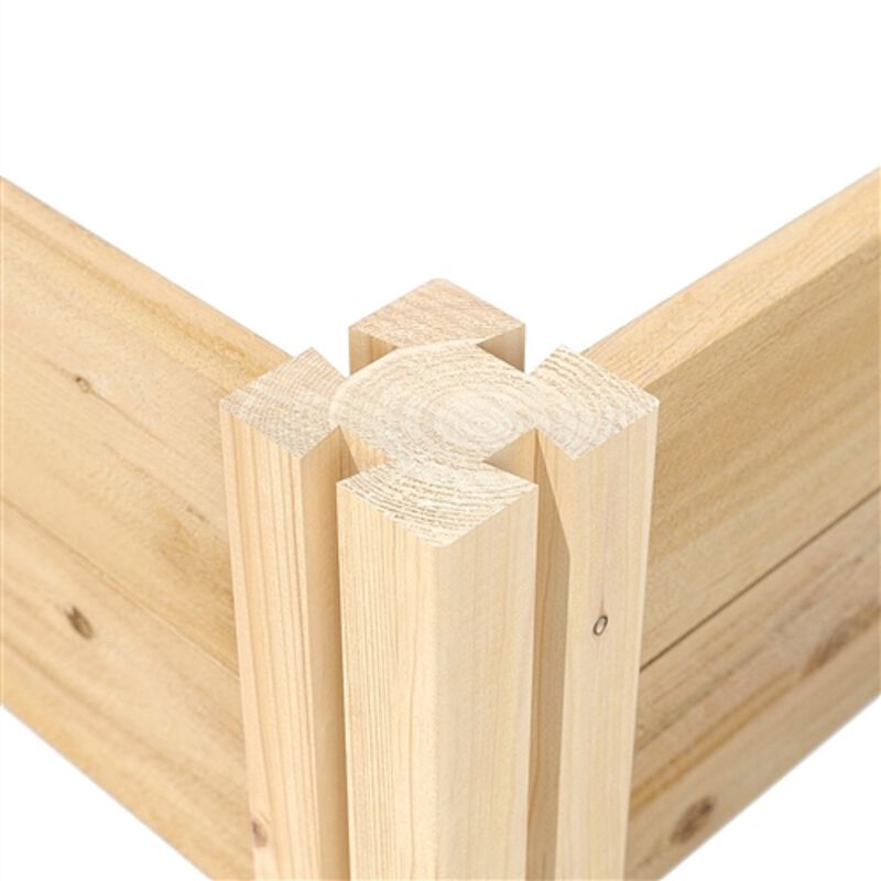 Premium Cedar Raised Garden Bed – Weather-Resistant Wooden Planter for Outdoor Gardening