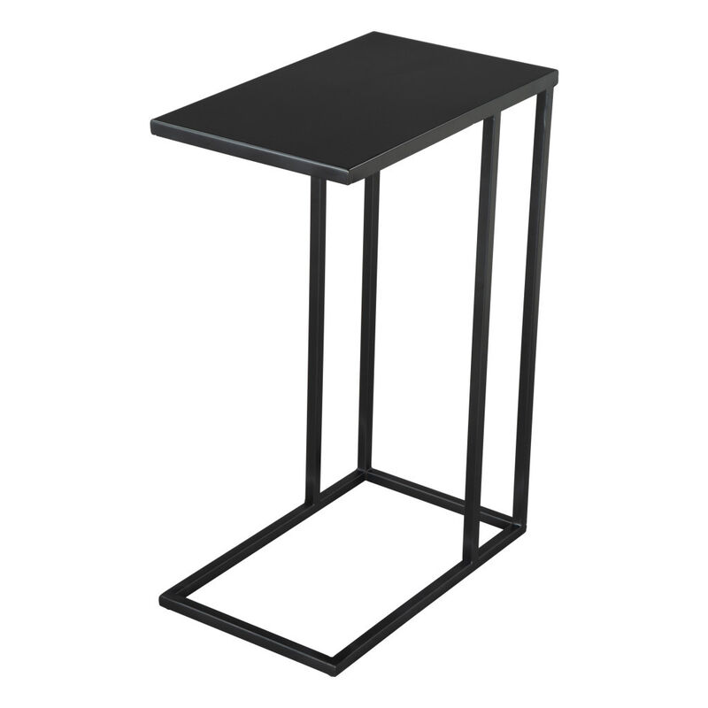 HomeRoots 24" Black Iron Abstract End Table image number 2