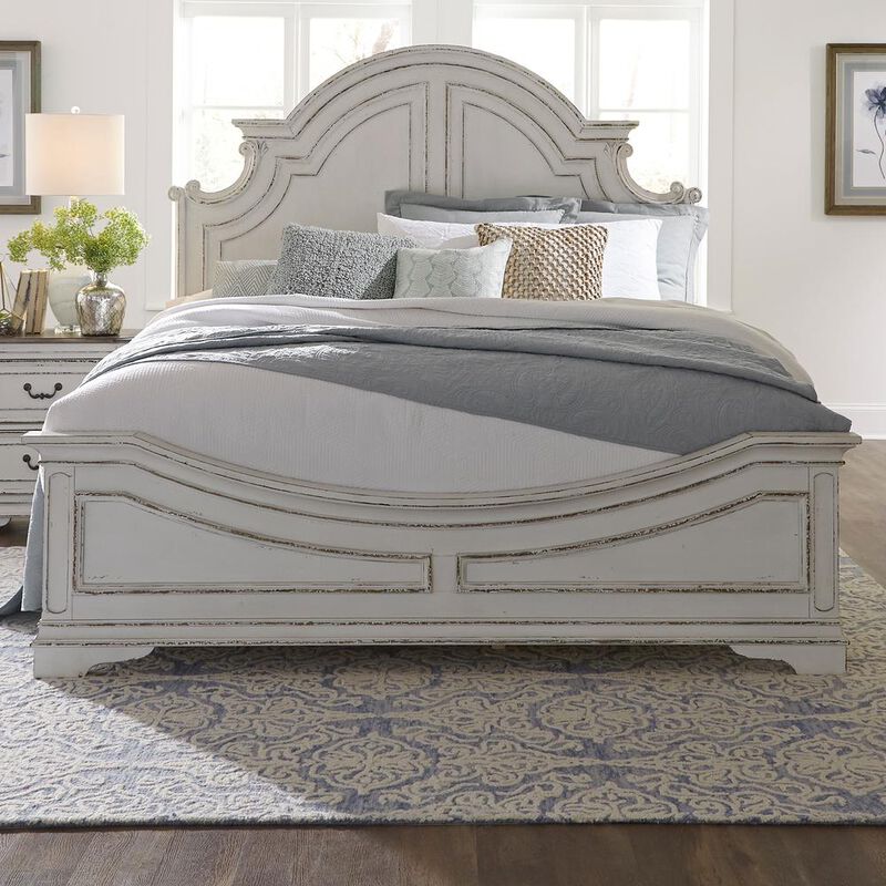 Liberty Furniture Magnolia Manor Queen Panel Bed in Weathered Bisque image number 7