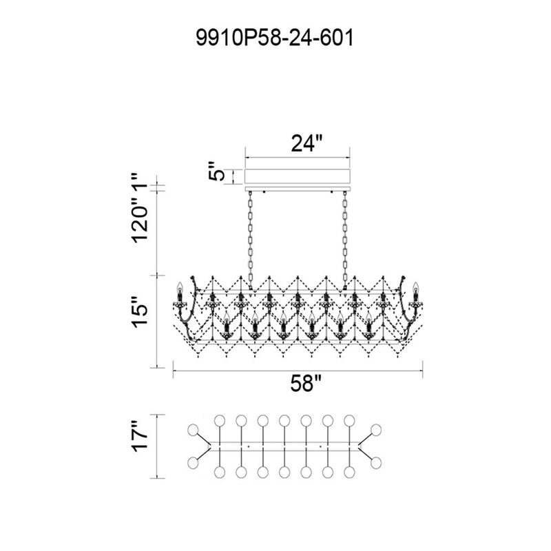 CWI Lighting Aleka 24 Light Candle Chandelier With Chrome Finish