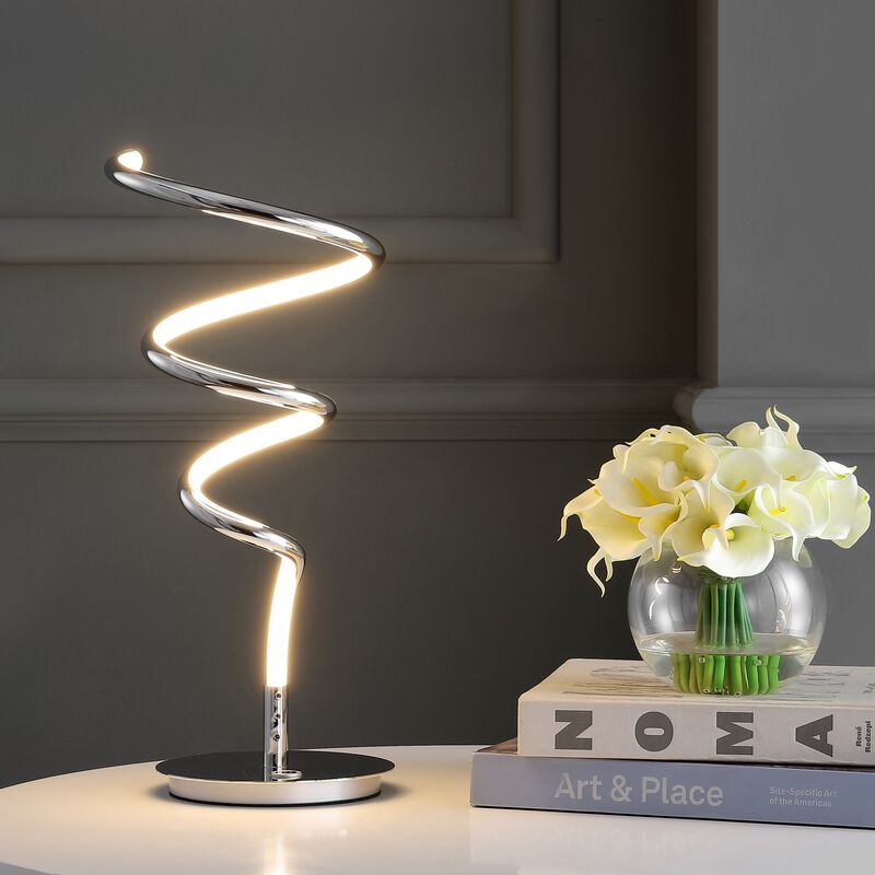 Scribble Modern Dimmable Metal Integrated LED Table Lamp