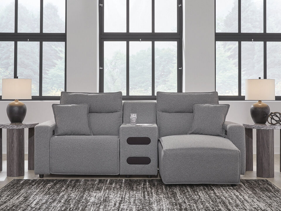 ModMax II 3-Piece Power Reclining Sectional with Chaise and Audio Console