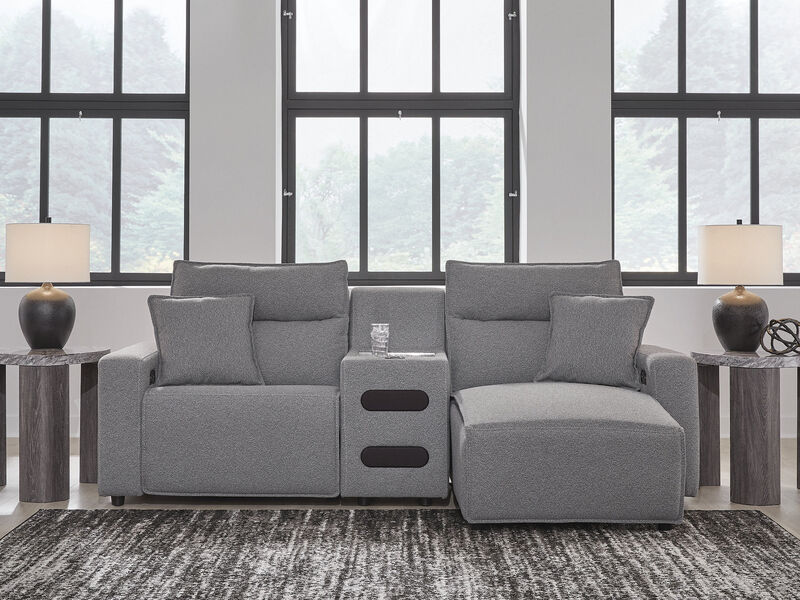 ModMax II 3-Piece Power Reclining Sectional with Chaise and Audio Console image number 1