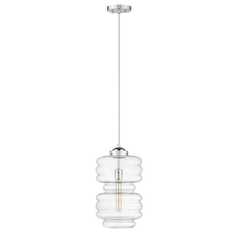 Hivvago Ballina 1-Light Polished Nickel Mini-Pendant