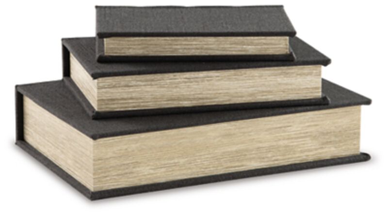 Jolina Box in Black (Set of 3)