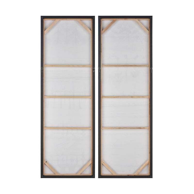 Shibori Framed Wall Art - Set of 2