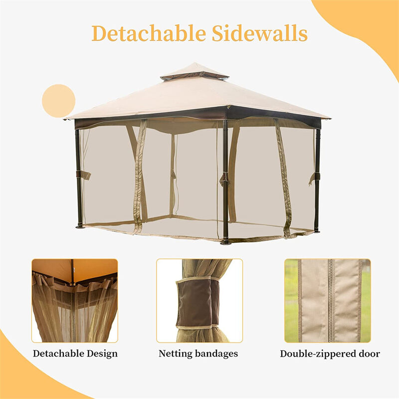 Streamdale 10'x13' Outdoor Gazebo with Mosquito Netting image number 3