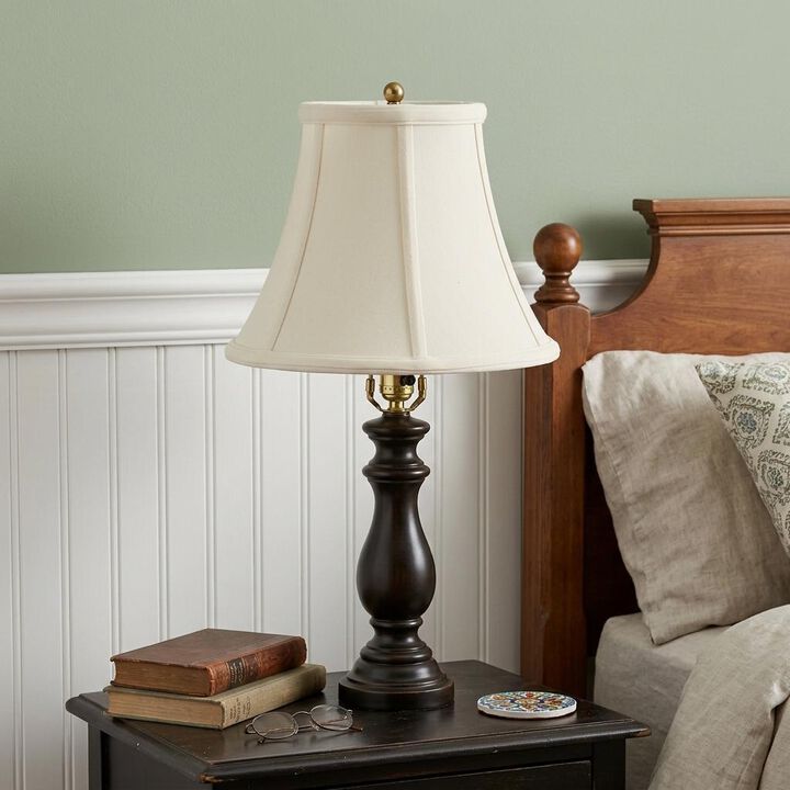 HomeRoots White Monay Shantung Silk Bell Lamp Shade