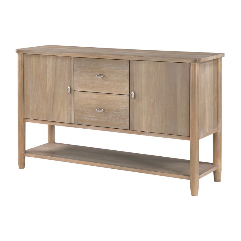 Rinie Sideboard Buffet Console, 2 Drawer and Cabinets, Brown image number 2