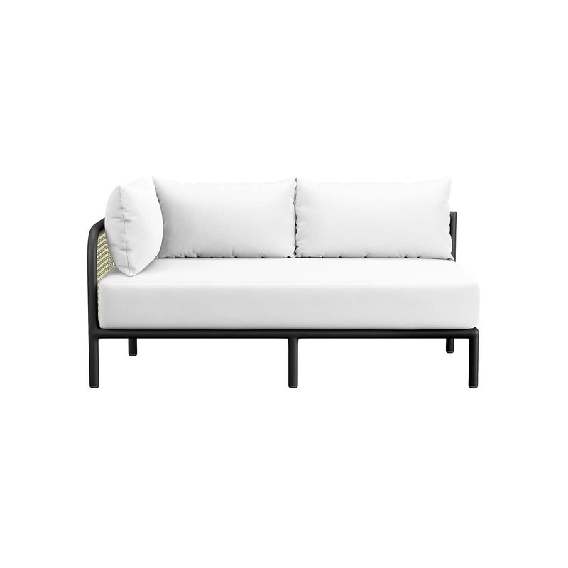 Modway - Hanalei Outdoor Patio Left-Arm Loveseat Ivory White image number 1