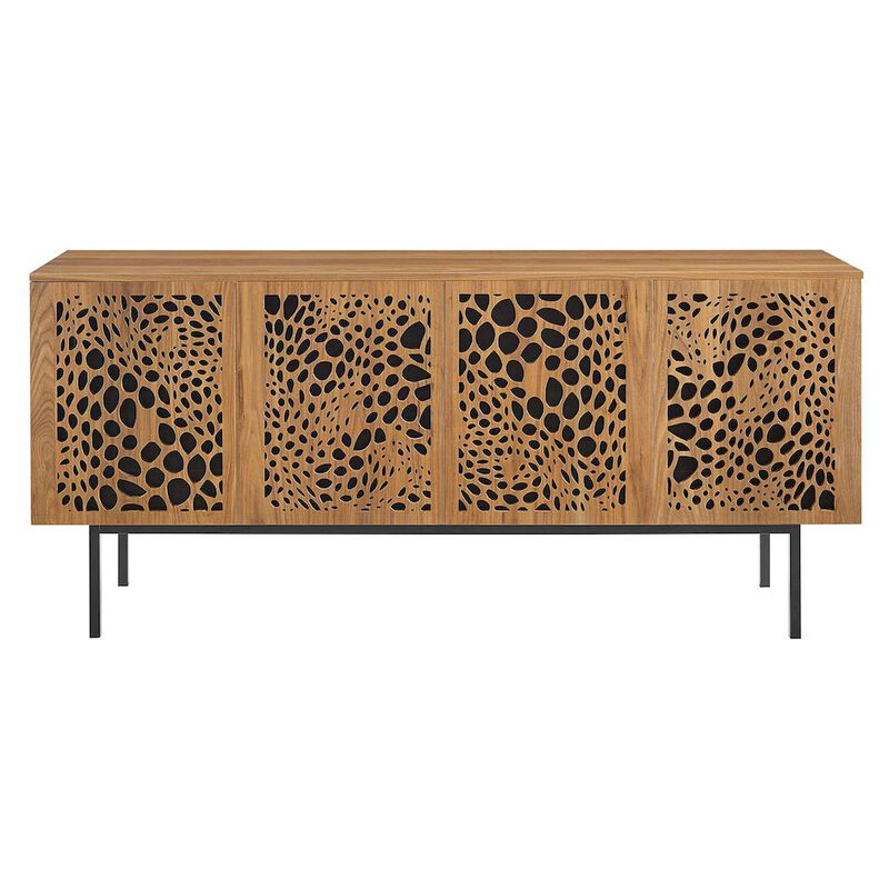 Modway Yosemite 73" Wood TV Stand in Walnut image number 2