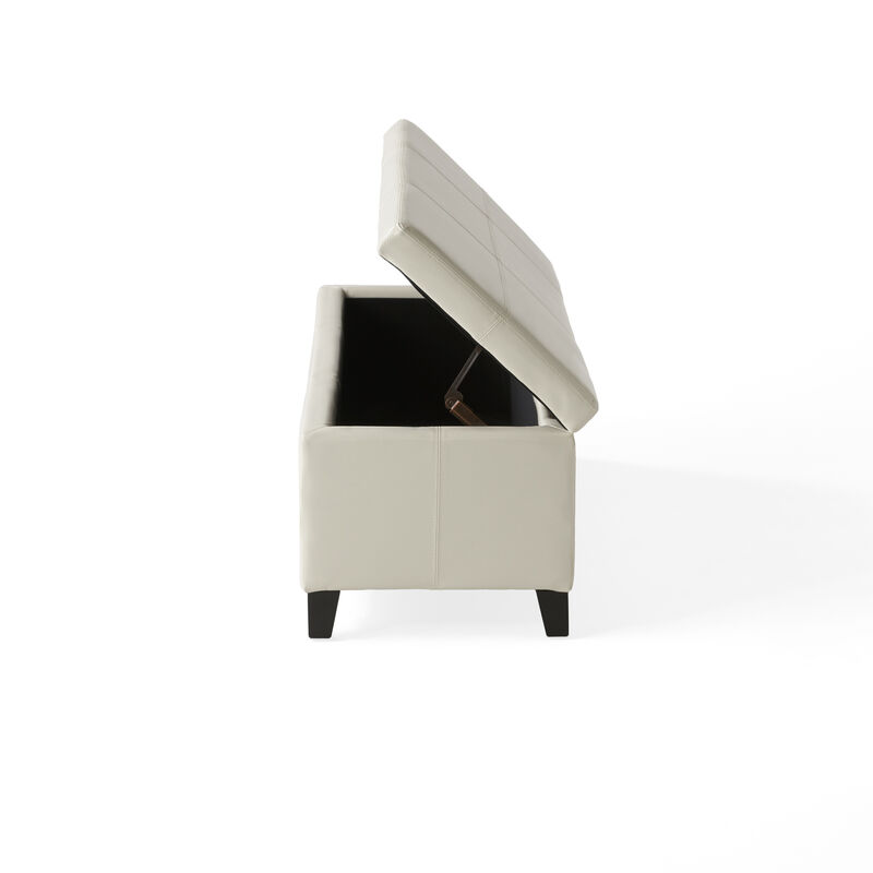 Merax Merax PU Leather Home Storage Ottoman image number 3