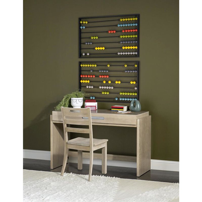 Legacy Classic District Desk (1 Drawer), Weathered Oak