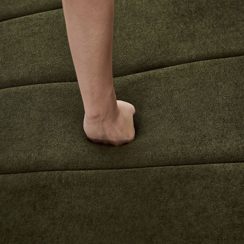 Figkos Morden Chenille curved sectional sofa image number 4
