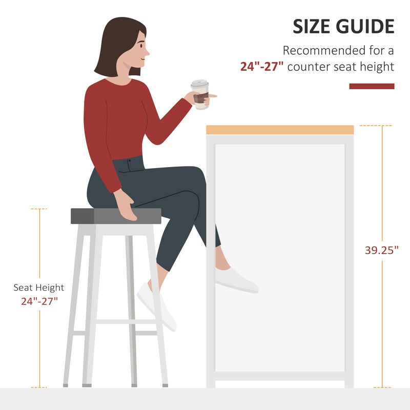 Hivvago Storage Bar Table for Kitchen, Dining, or Living Room image number 6