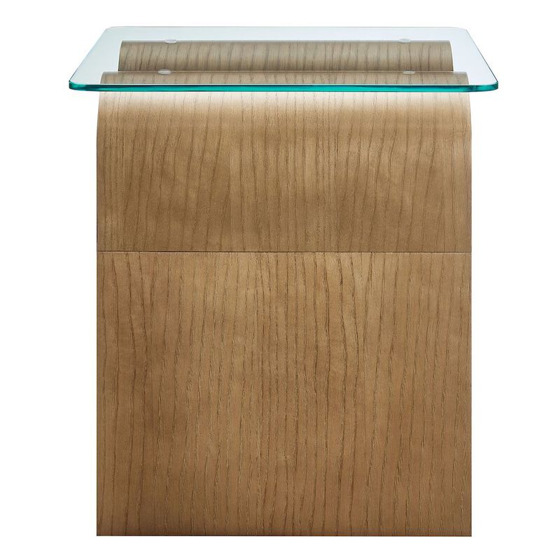 Ondine Glass Top Side Table image number 3