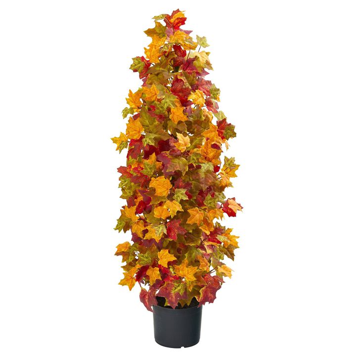 Nearly Natural 39-in Autumn Maple Artificial Tree