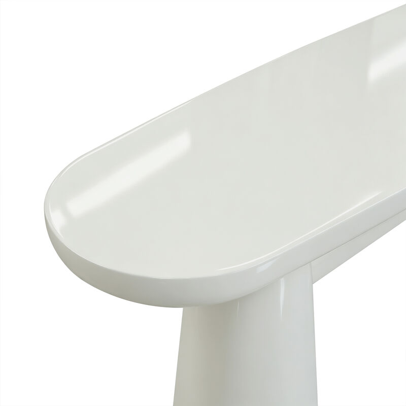 Baila Cream Gloss Lacquer Console Table image number 4