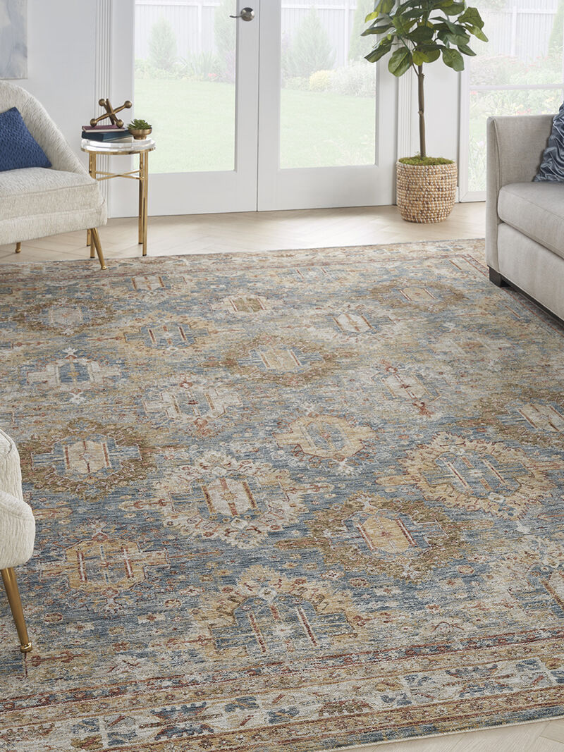 Sahar SHR01 Blue 9'3" x 12'7" Rug