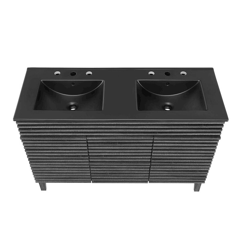 Render 48" Double Sink Bathroom Vanity image number 6