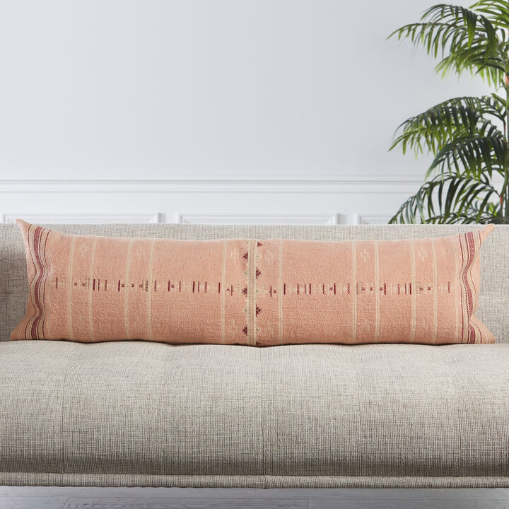 Puebla Misty Rose 13"X48" Lumbar Down Pillow