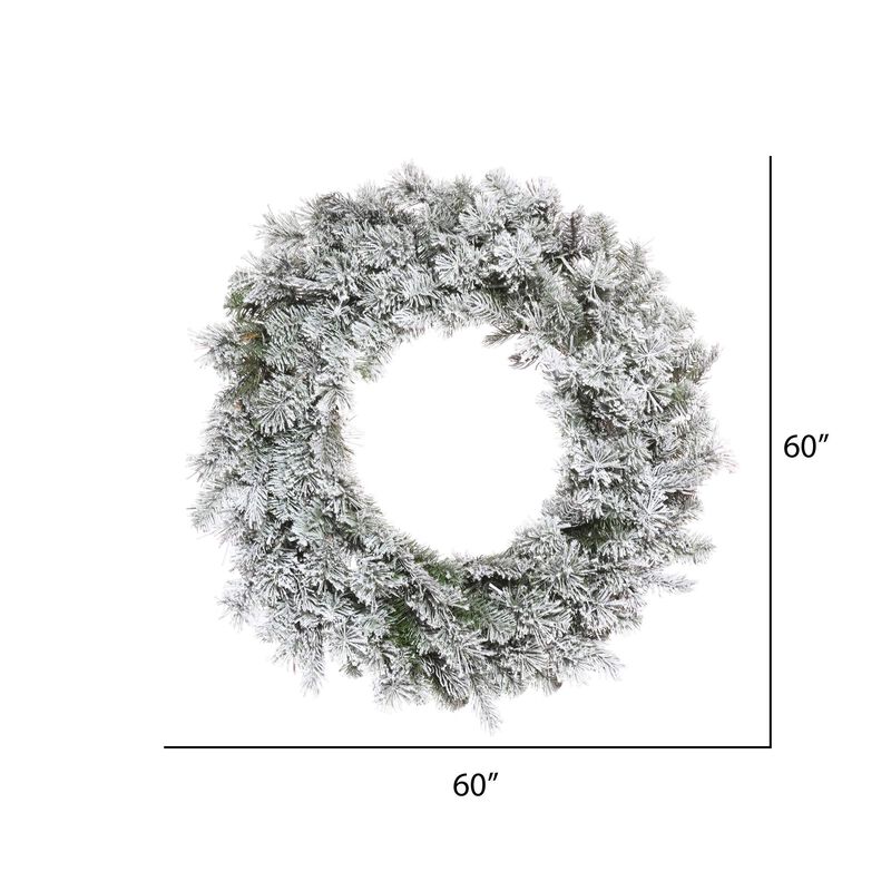 Vickerman 60" Flocked Kiana Wreath 660T image number 1
