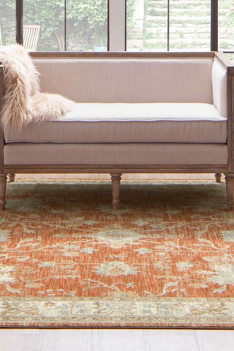 Adalia Iznik Rust 10' x 14' Rug