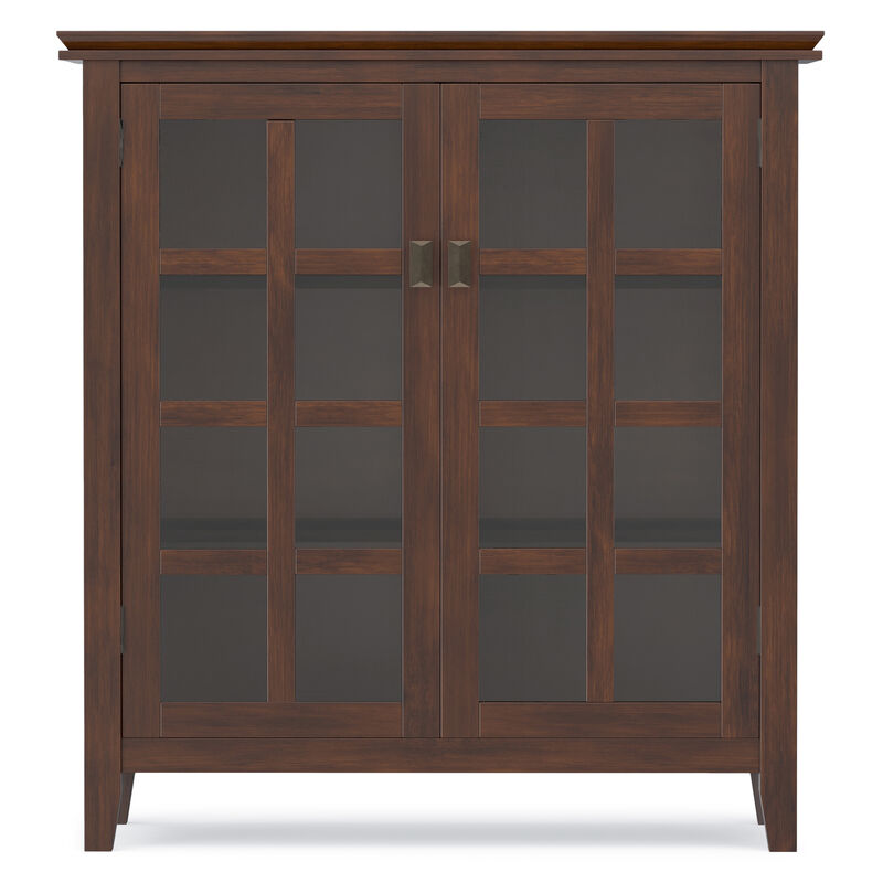 Artisan SOLID WOOD 38 inch Wide Transitional Medium Storage Cabinet in Russet Brown image number 3