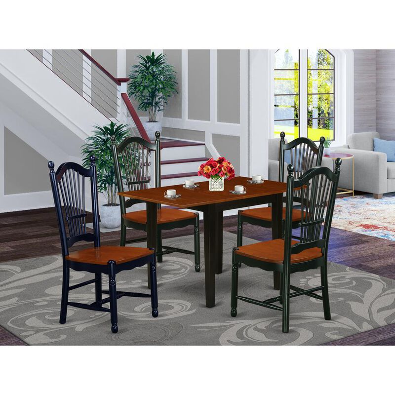 Dining Room Set Black & Cherry