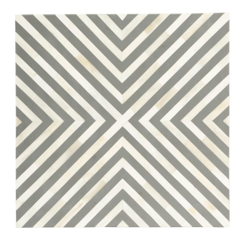 Butler Specialty Anais and Grey Bone Inlay Side Table, Gray and White image number 7