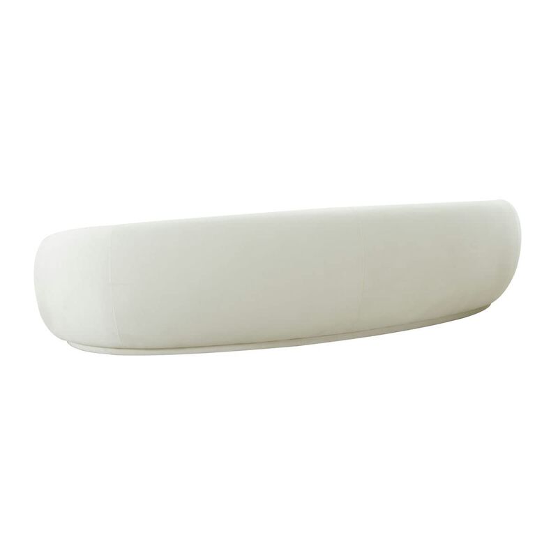 Kendall Cream Velvet 120 Inch Sofa image number 5