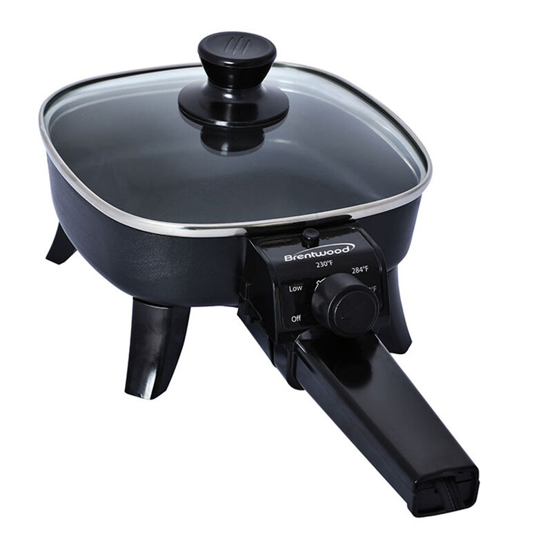 Brentwood 8 in. Electric Skillet with Glass Lid