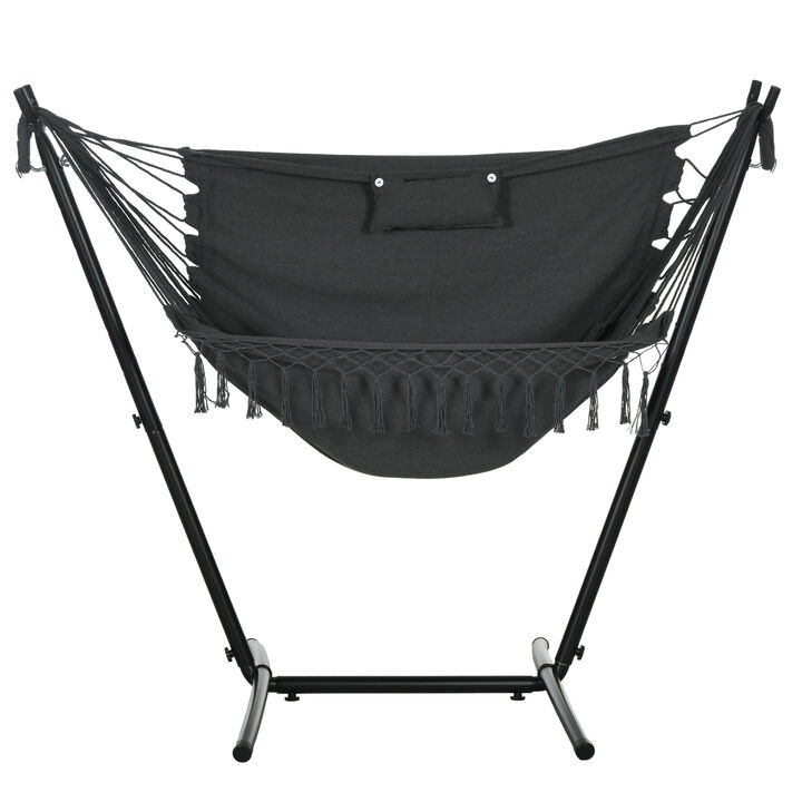 Hivvago U-Shape Stand Hammock Chair with Headrest