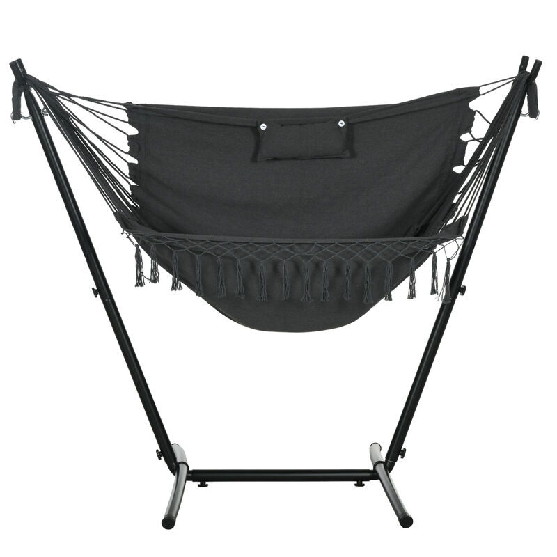 Hivvago U-Shape Stand Hammock Chair with Headrest image number 0