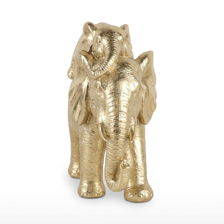 Elephant With Baby On Back