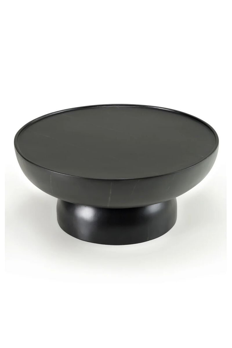 Black Fiberglass Coffee Table | OROA Modern Akron image number 2