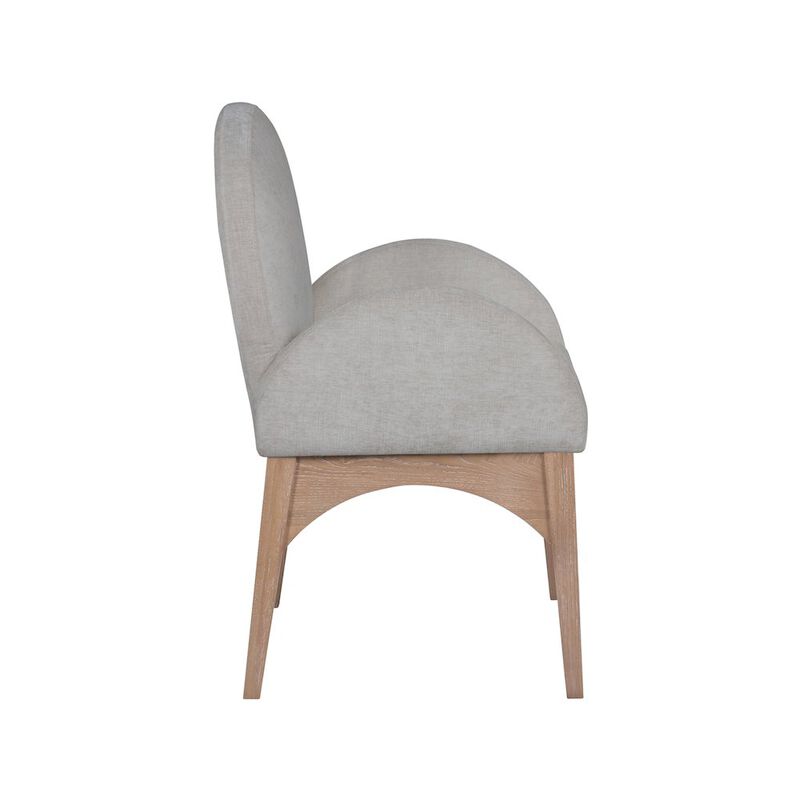 Meridian Furniture Waldorf Grey Chenille Fabric Dining Chair