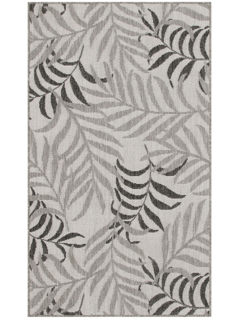Garden Oasis GOA01 Gray 3' x 5' Rug